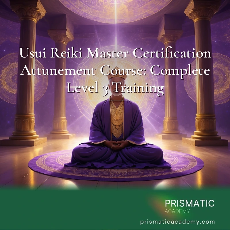 Usui Reiki Master Certification Attunement Course: Complete Level 3 Training Certification Course